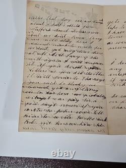 CIVIL War Patriotic Illustration Camp Stafford 1863 Letter Soldier