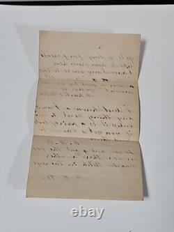 CIVIL War Patriotic Illustration Camp Stafford 1863 Letter Soldier