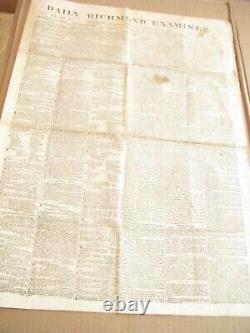CIVIL War Pea Ridge & Roanoke Island Battles Confederate Newspaper