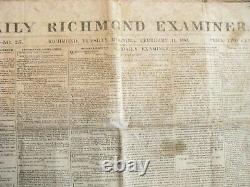 CIVIL War Pea Ridge & Roanoke Island Battles Confederate Newspaper