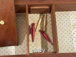 CIVIL War Period Officer Cribbage Board Box Named