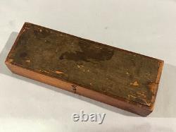 CIVIL War Period Officer Cribbage Board Box Named