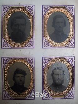 CIVIL War Photo Album Company'c' 19th Wisconsin Union 1864 Veterans