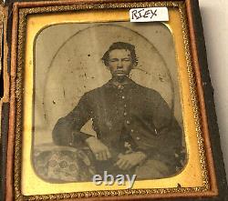 CIVIL War Picture Of Soldier In Case