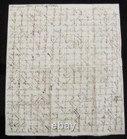 CIVIL War Port Royal South Carolina New York Officer Letter 1863