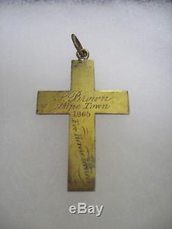 CIVIL War Presentation Cross For Heroic Services Samuel P Brown One Of A Kind