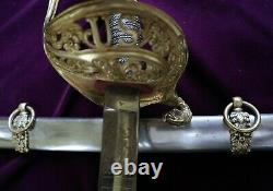 CIVIL War Presentation Grade M 1850 Staff & Field Officer Sword W Eagle Quillon