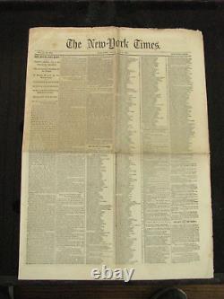 CIVIL War President Lincoln Visits The Army 1862 Richmond Campaign Newspaper