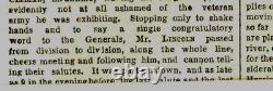 CIVIL War President Lincoln Visits The Army 1862 Richmond Campaign Newspaper