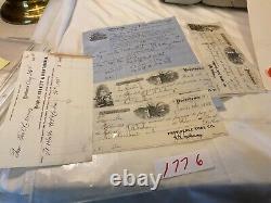 CIVIL War Providence Ri Tool Company Armory5 Items Shipping Receipts 1858 1863