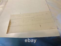 CIVIL War Providence Ri Tool Company Armory5 Items Shipping Receipts 1858 1863