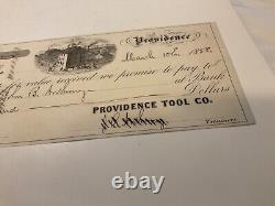 CIVIL War Providence Ri Tool Company Armory5 Items Shipping Receipts 1858 1863
