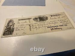 CIVIL War Providence Ri Tool Company Armory5 Items Shipping Receipts 1858 1863