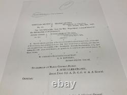 CIVIL War Rebel Pows Parole Ordered General Grant 1865 New Orleans Gulf. #1912