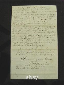 CIVIL War Scandalous Women Vermont Soldier Letter 1864