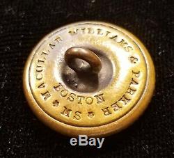 CIVIL War School Button Virginia Military Institute Albert# Su-408-ty Rare Back