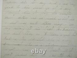 CIVIL War Soldier Letter Baltimore Harbor Hospital 126th New York Illus