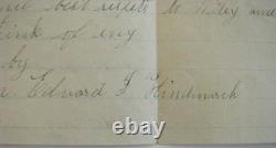 CIVIL War Soldier Letter Baltimore Harbor Hospital 126th New York Illus