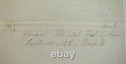 CIVIL War Soldier Letter Baltimore Harbor Hospital 126th New York Illus