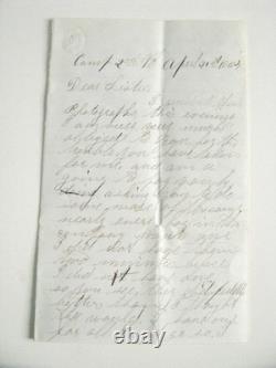 CIVIL War Soldier Letter Meeting General Grant- A Very Good Looking Man