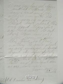 CIVIL War Soldier Letter Meeting General Grant- A Very Good Looking Man
