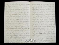 CIVIL War Soldier Letter Suffolk Virginia Hospital Diet Details 1865