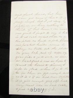 CIVIL War Soldier Letter Suffolk Virginia Hospital Diet Details 1865