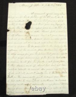 CIVIL War South Carolina Confederate Letter Morris Island 1861