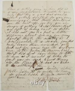 CIVIL War Stonewall Jackson Invades Maryland Letter To 115th Ny Soldier