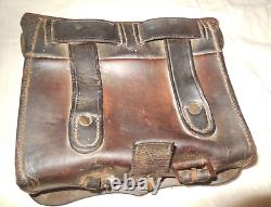 CIVIL War U. S Cartridge Patch & Ammo Box/no Tins/leather Is In Good Condition