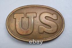 CIVIL War U. S. Oval'puppy Paw' Belt Buckle'w. H. Smith, Brooklyn' Non-dug