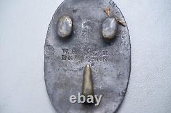 CIVIL War U. S. Oval'puppy Paw' Belt Buckle'w. H. Smith, Brooklyn' Non-dug