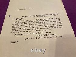 CIVIL War Union Armies Mustered Out July 1865 General Canby Order New Orleans