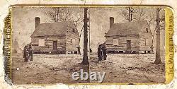 CIVIL War Union City Point, Virginia Secret Service Hq. Stereoview Photo 1861