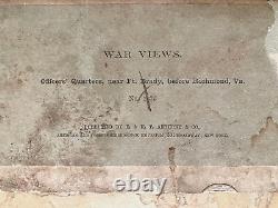 CIVIL War Union City Point, Virginia Secret Service Hq. Stereoview Photo 1861