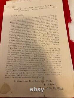 CIVIL War Union Group Of 12 Chattanooga Siege Court Marital & Findings #1859