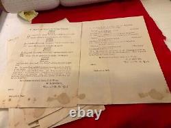 CIVIL War Union Group Of 12 Chattanooga Siege Court Marital & Findings #1859
