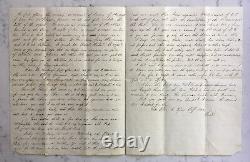 CIVIL War Union Letter 80th Ohio Vols. Detailing Death Of General Mcpherson 1864