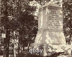 CIVIL War Union Maj Gen John F Reynolds Gettysburg Markers Stereoview Photo 1870