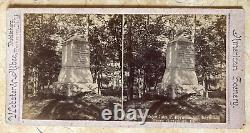 CIVIL War Union Maj Gen John F Reynolds Gettysburg Markers Stereoview Photo 1870