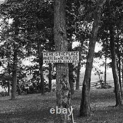 CIVIL War Union Maj Gen John F Reynolds Gettysburg Markers Stereoview Photo 1870