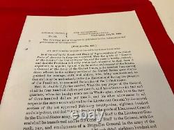 CIVIL War Us General Full General Rank Order 1866 War Department Details 1784