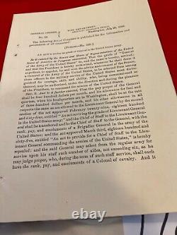 CIVIL War Us General Full General Rank Order 1866 War Department Details 1784