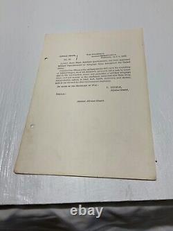 CIVIL War Us Military Telegram Col Ansen Stager Appt Superintendent G. O. 1881