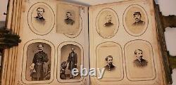 CIVIL War Usct CDV Photo Album Colored Troops Officers Il, Ny Units