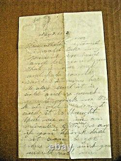 CIVIL War Vermont Soldier Letter Killed At Gettysburg