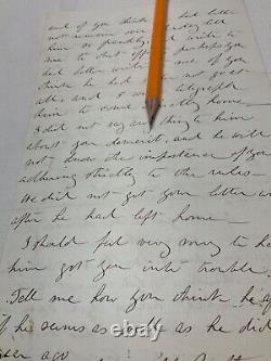 CIVIL War West Point Two Letter From Mother 1861 & 62 William R Livermore @1821