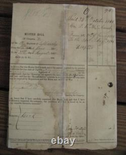 CIVIL War West Virginia 6th Us Cavalry Muster Roll Charlestown 1864 CIVIL War West Virginia 6th Us Cavalry Muster Roll Charlestown 1864