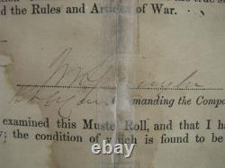 CIVIL War West Virginia 6th Us Cavalry Muster Roll Charlestown 1864