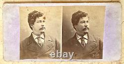 CIVIL Wars Only Man Who Served In Csa / Union Army & Union Navy Stereoview Photo
